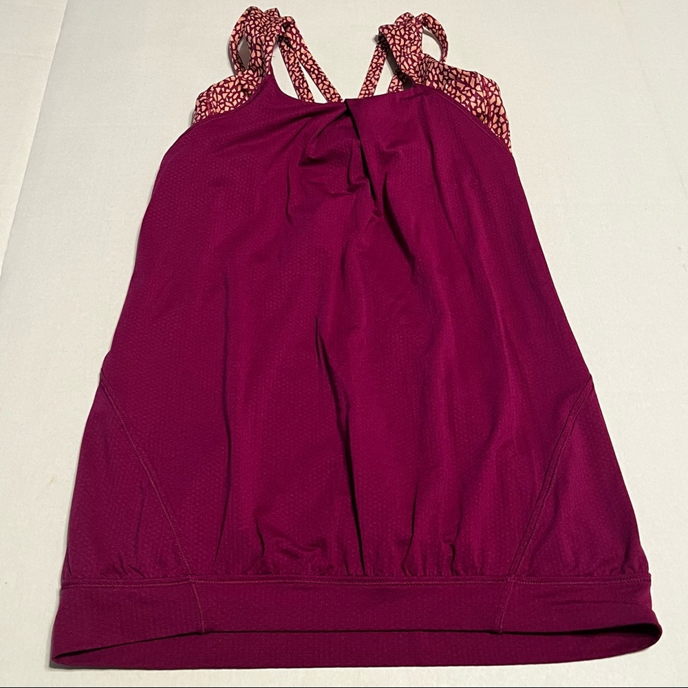 Lululemon‎ Athletica Nouveau Limits Tank Top Womens Size 4 Regal Plum Athletic